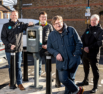 Six men resisting charge point